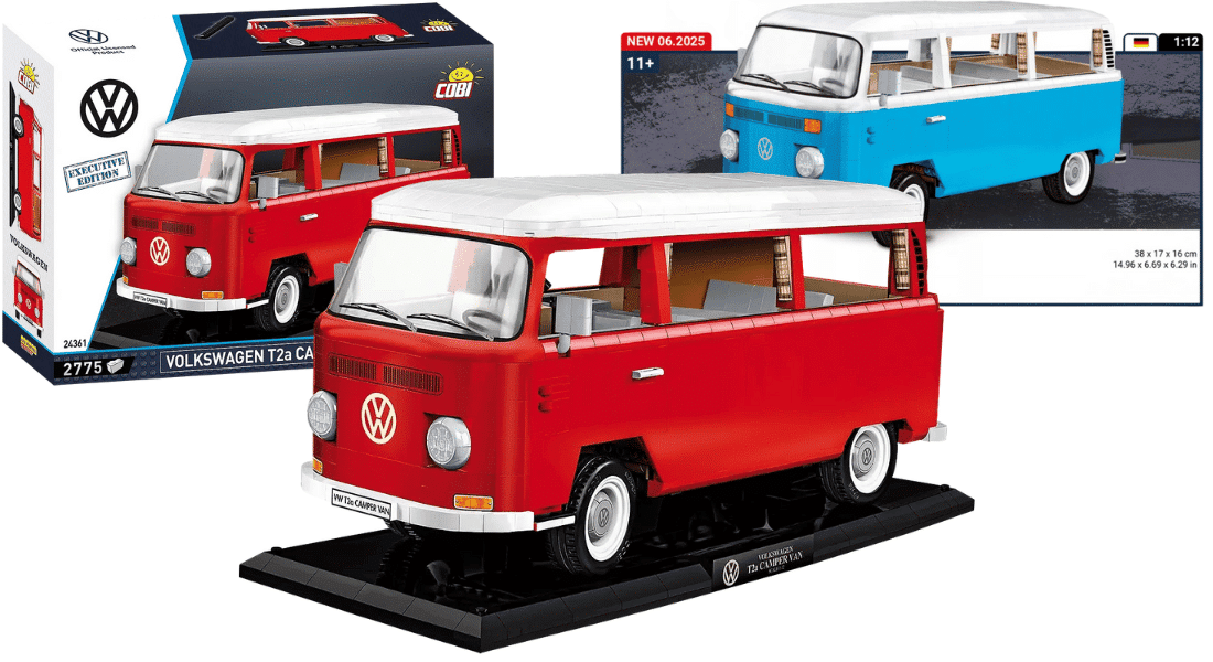 COBI onthult twee COBI Volkswagen T2 Camper Van bouwsets – release deze zomer