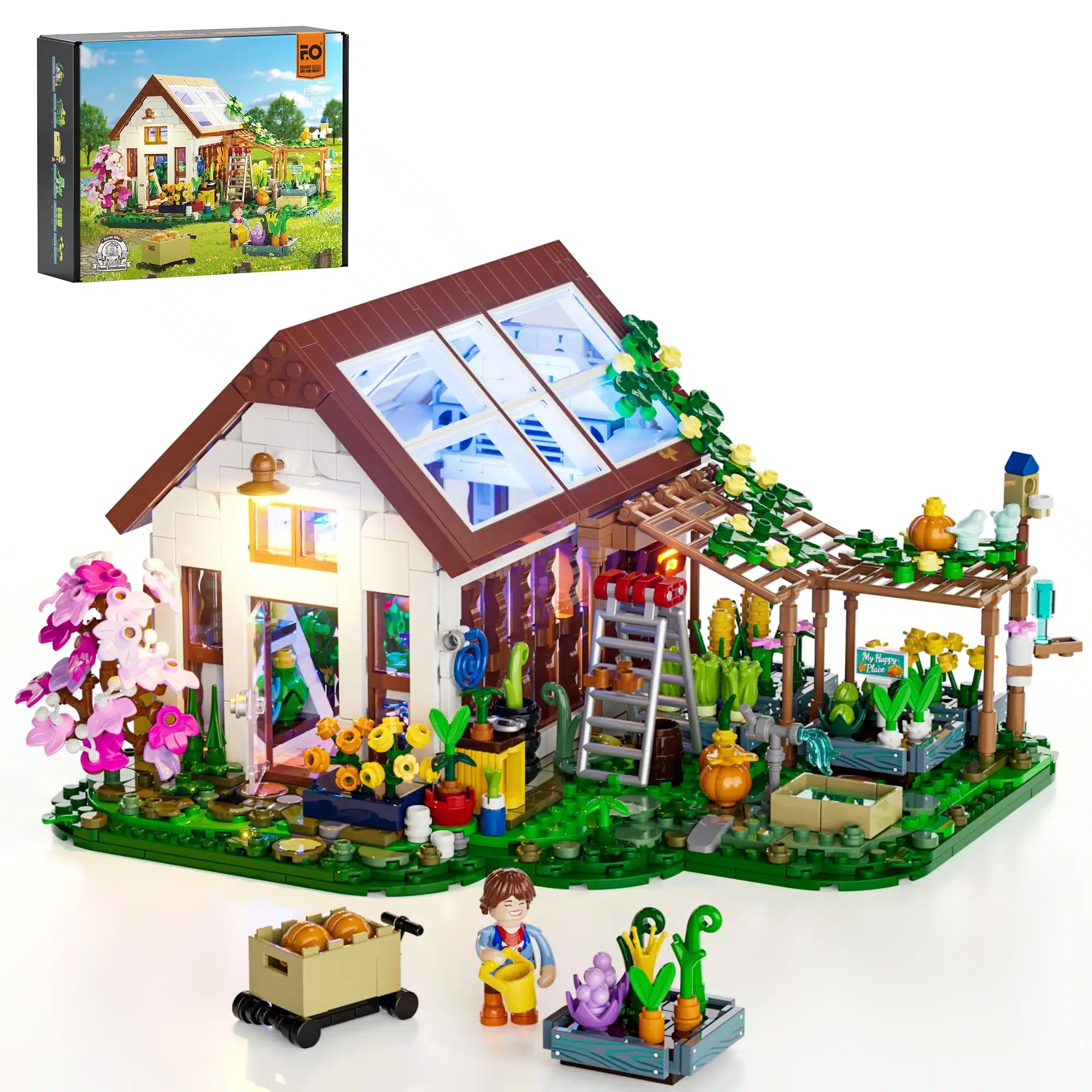funwhole lumibricks f9059 home gardening greenhouse
