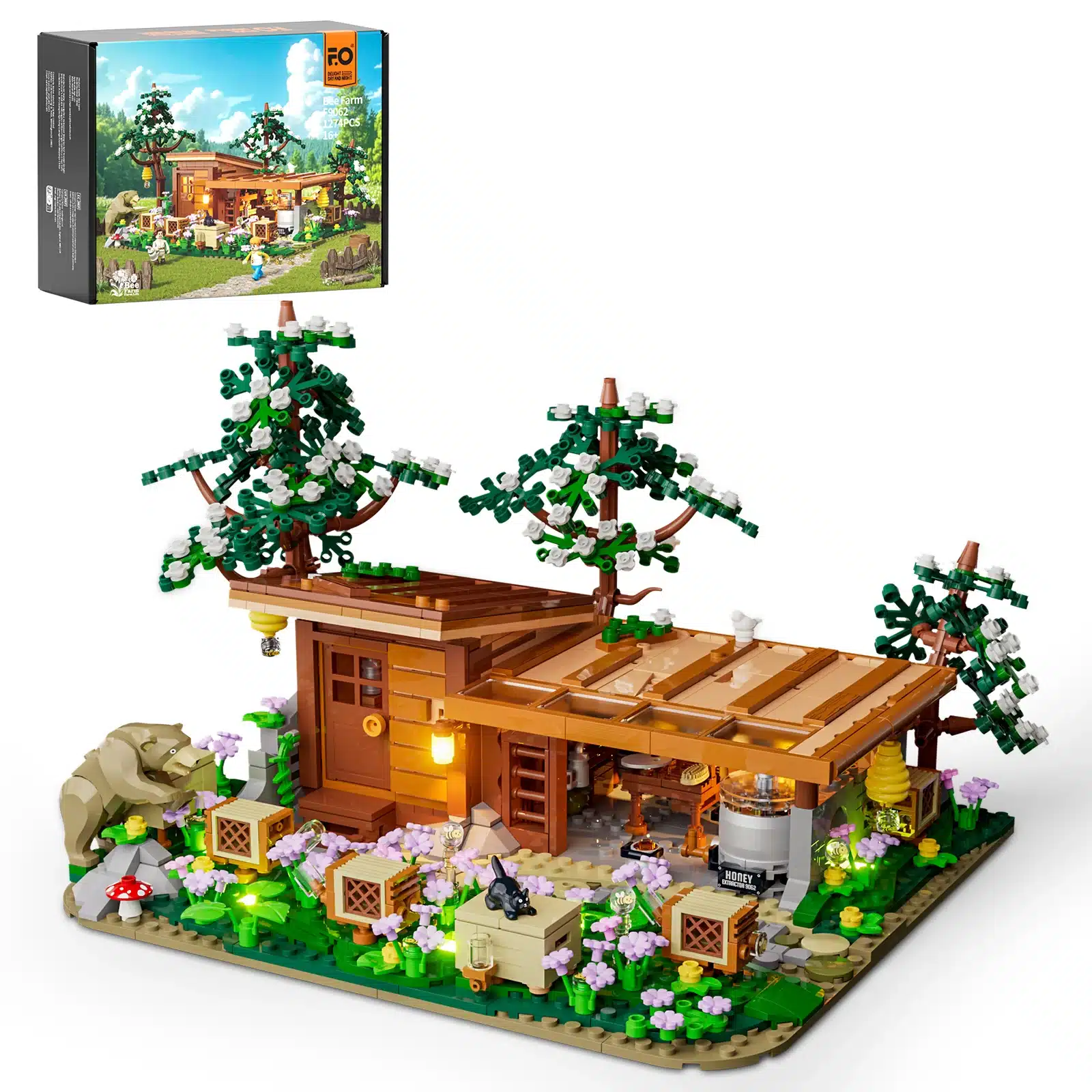 funwhole lumibricks f9062 bee farm