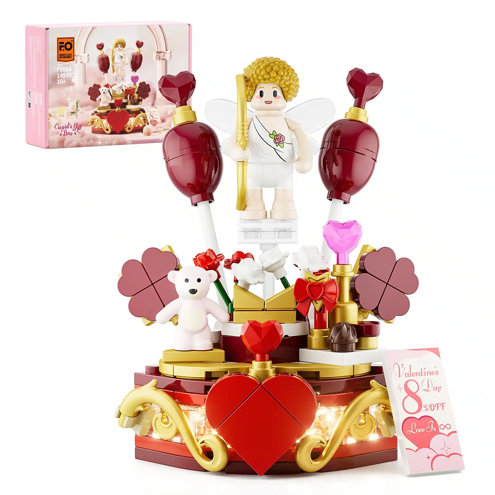 funwhole lumibricks f9064 cupid's gift box