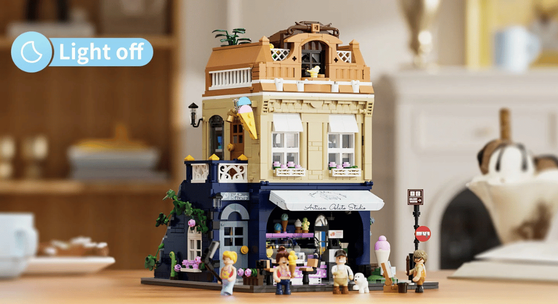 Funwhole/Lumibricks F9078 Gelato Store aangekondigd voor het Town Life thema