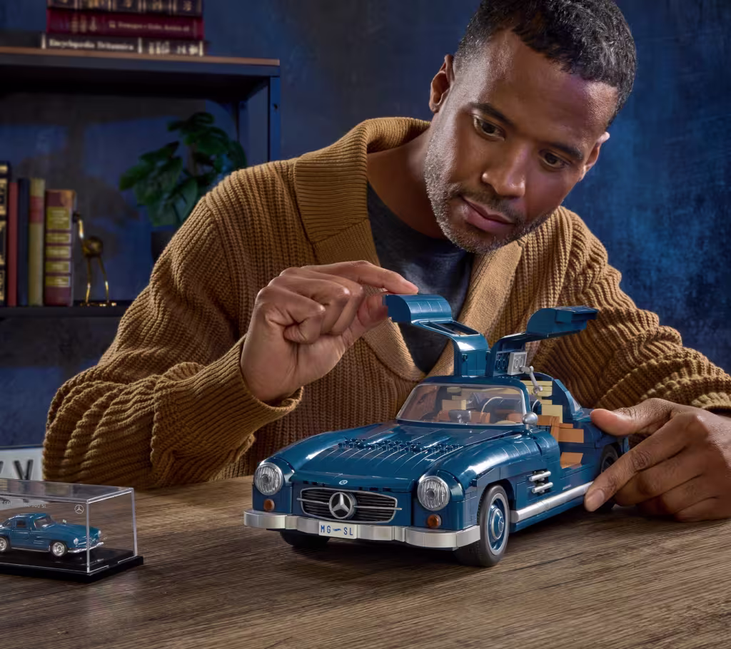 hot wheels premium series mattel brick shop hot wheels mercedes benz 300 sl (3)