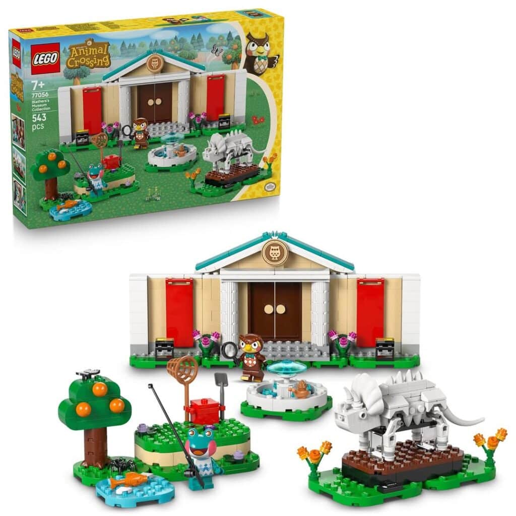 lego animal crossing 77056 blather’s museum collection