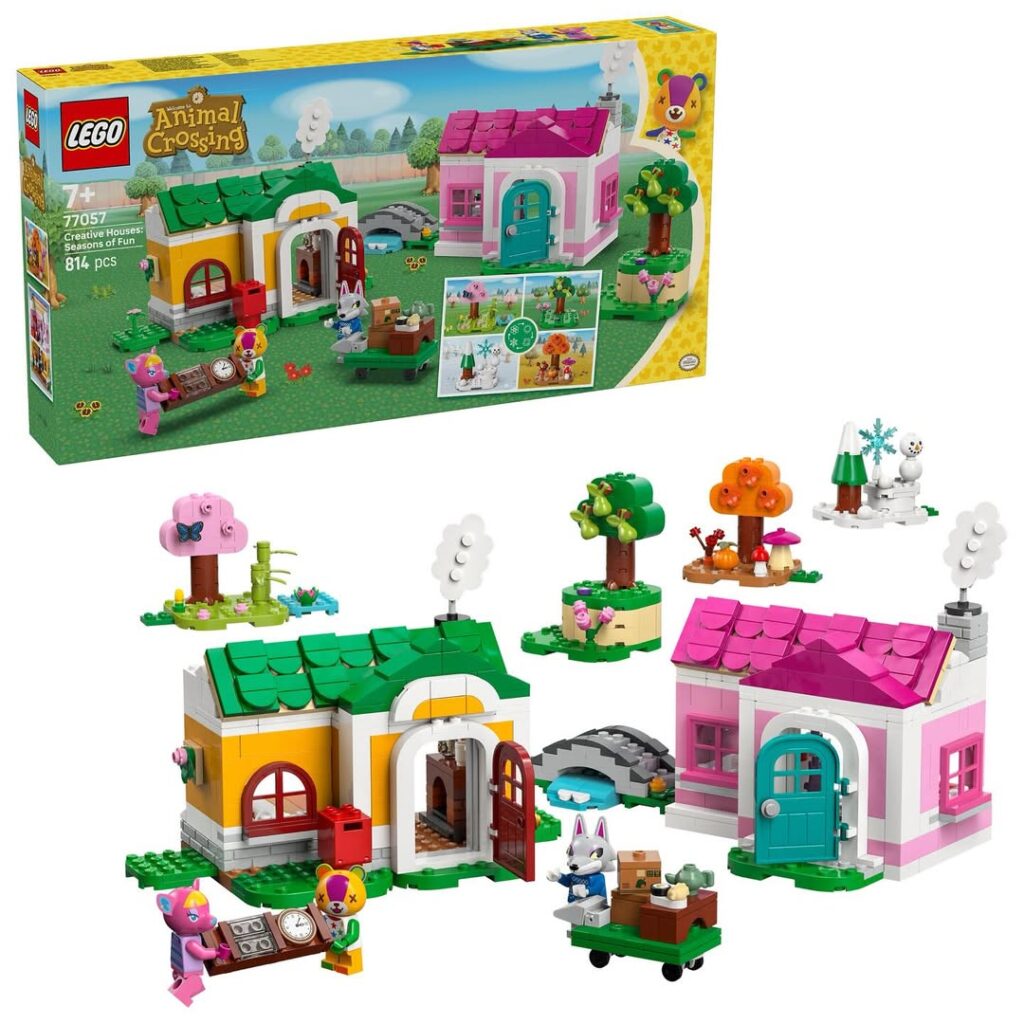 lego animal crossing 77057 creative houses season of fun