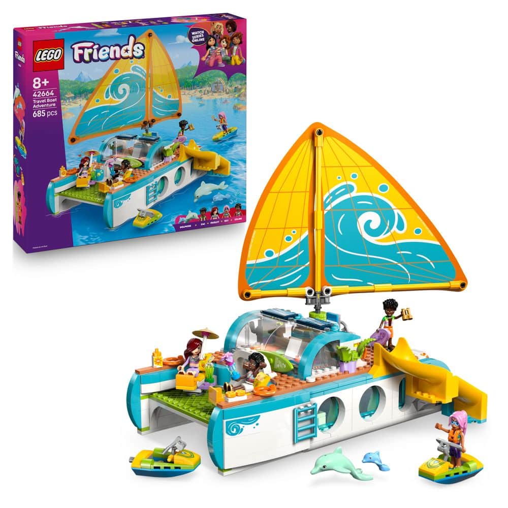 lego friends 42664 travel boat adventure