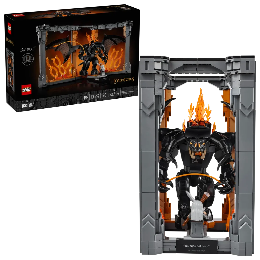 lego icons 10367 the lord of the rings balrog book nook (1)