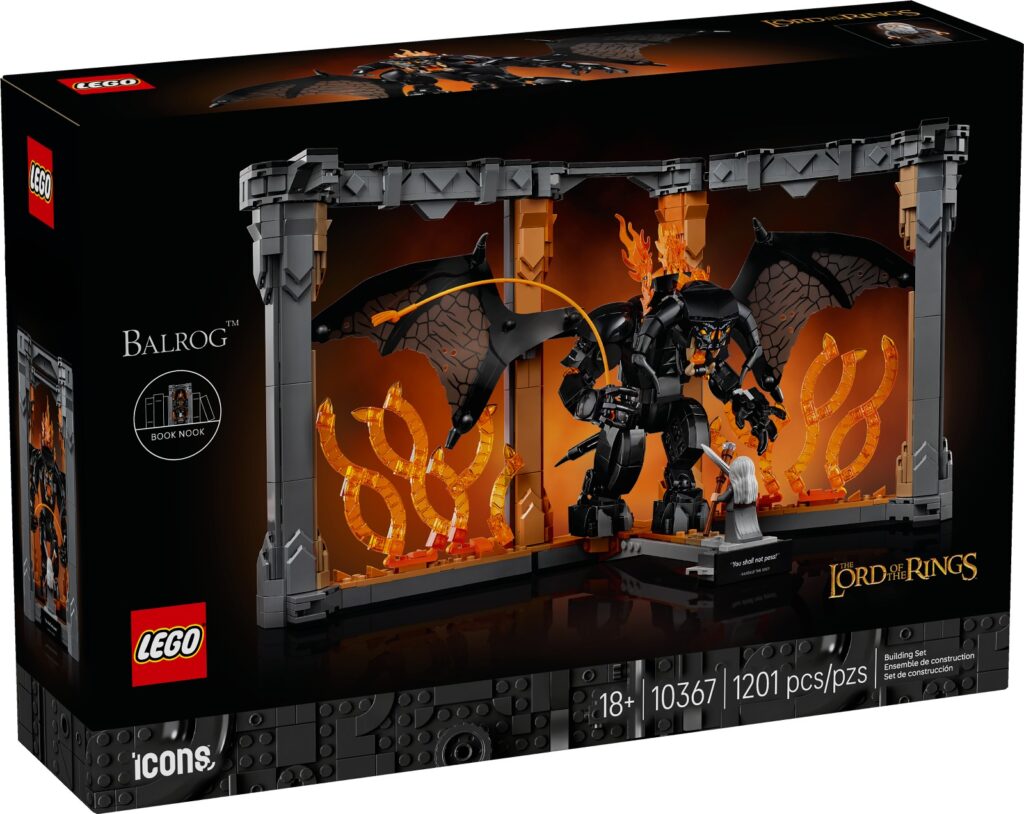 lego icons 10367 the lord of the rings balrog book nook (1)