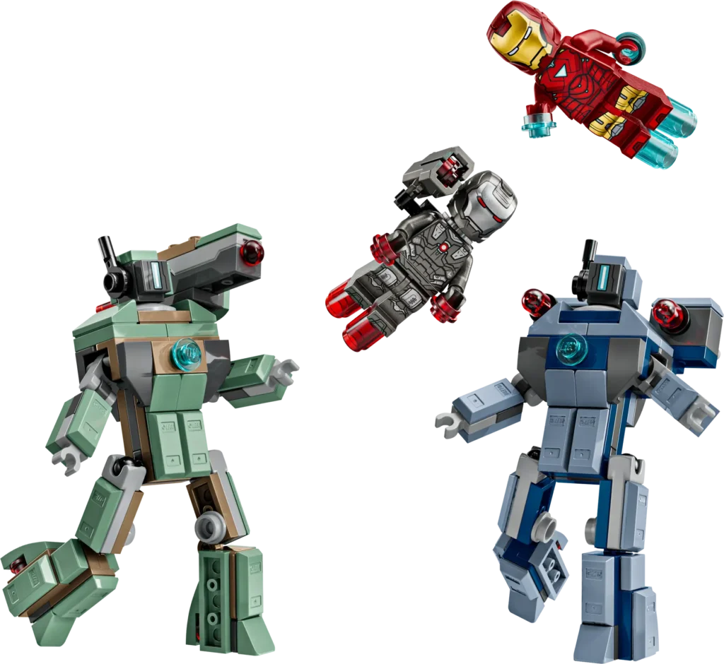 lego marvel 76320 iron man & war machine vs. hammer drones (1)