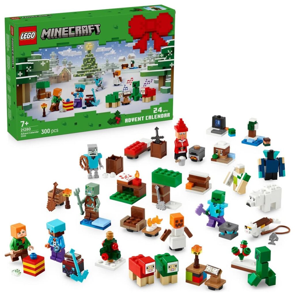lego minecraft 21280 advent calendar 2025