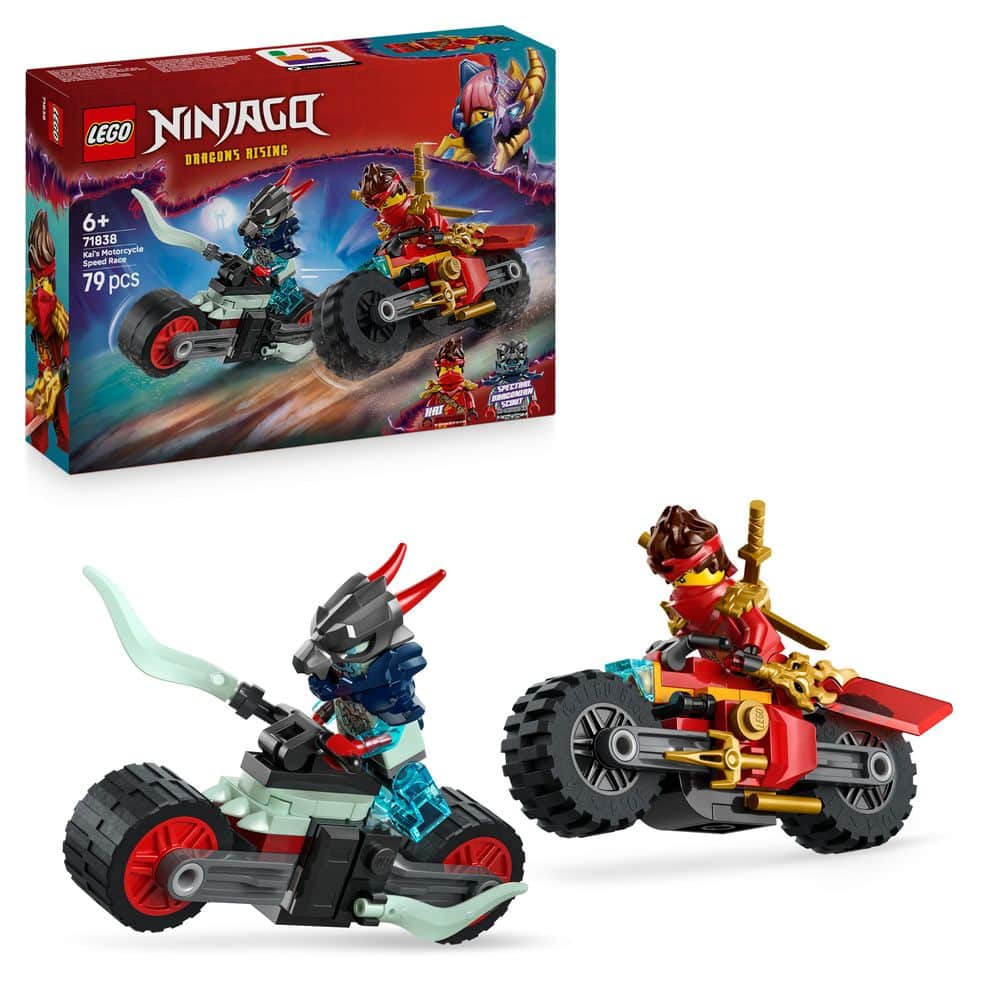 lego ninjago 71838 kai’s motorcycle speed racer