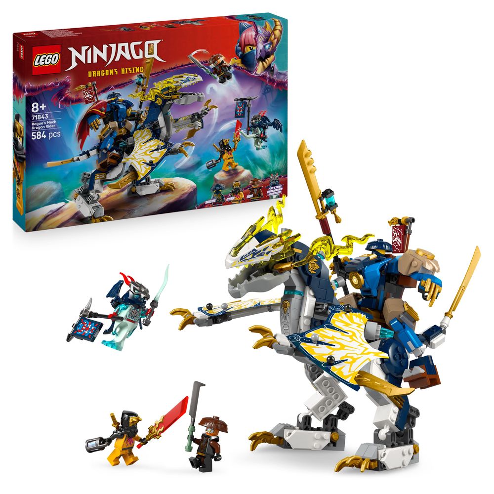 lego ninjago 71843 rogue’s mech dragon rider