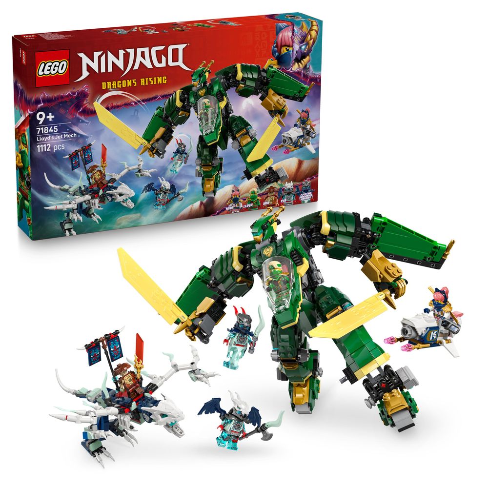 lego ninjago 71845 lloyd’s transforming jet mech