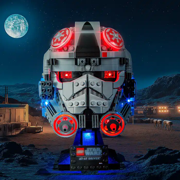 lightailing at at driver helmet