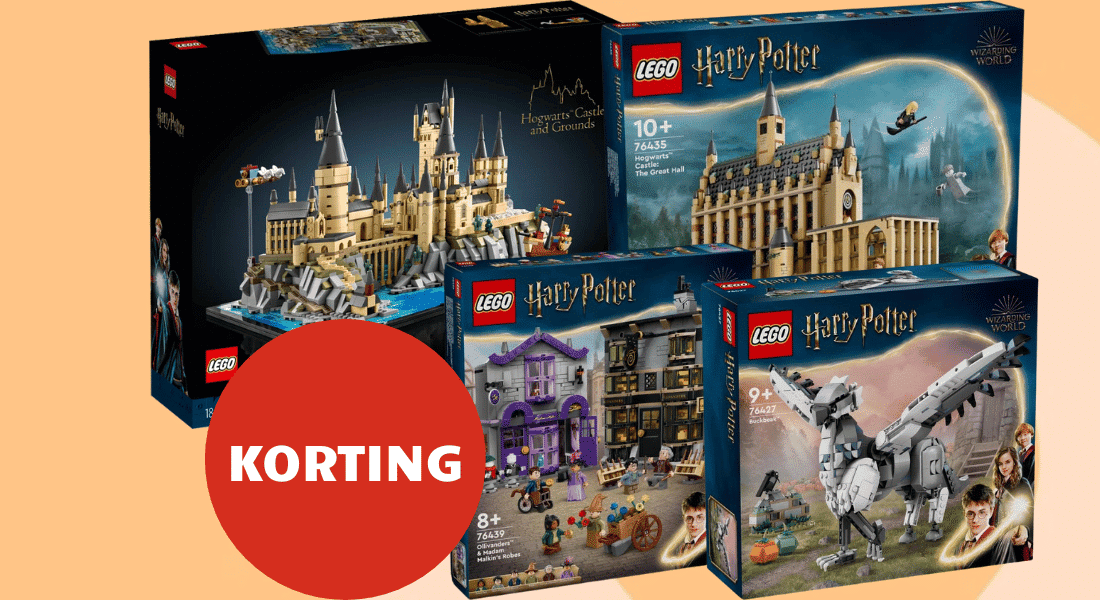 tot 20% korting op harry potter