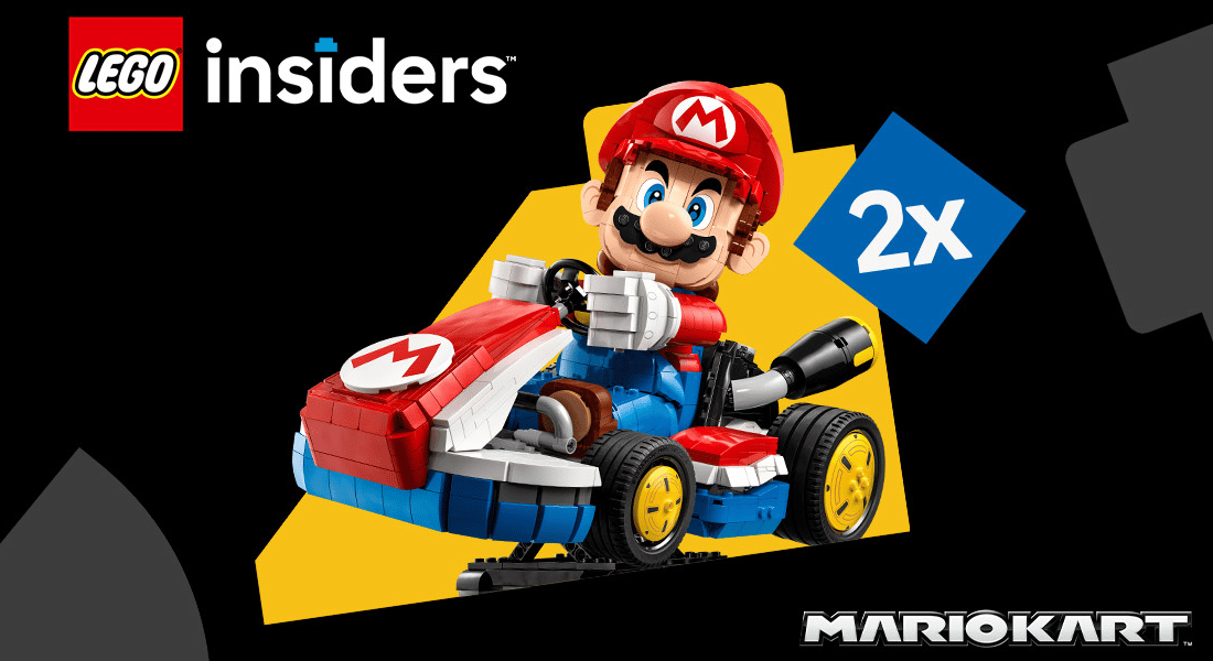 Verdien 2x Insiders-punten op de LEGO Super Mario 72037 Mario Kart – Mario & Standard Kart