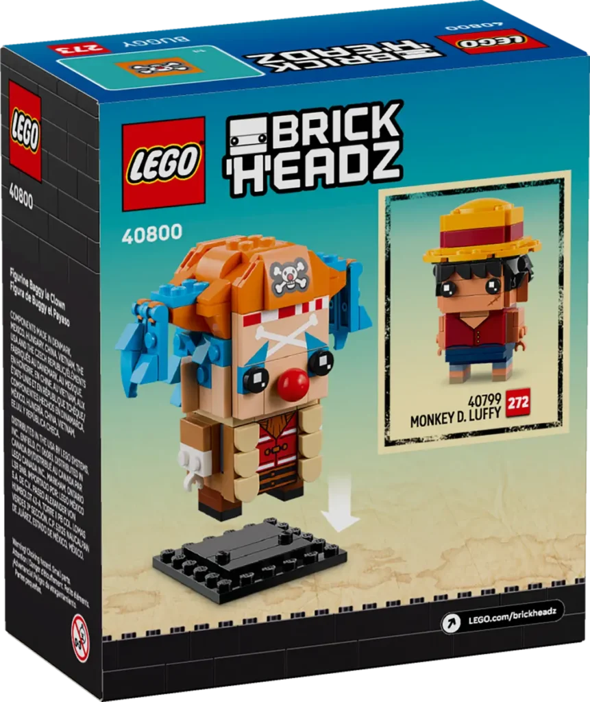 lego brickheadz 40800 buggy the clown figure (7)