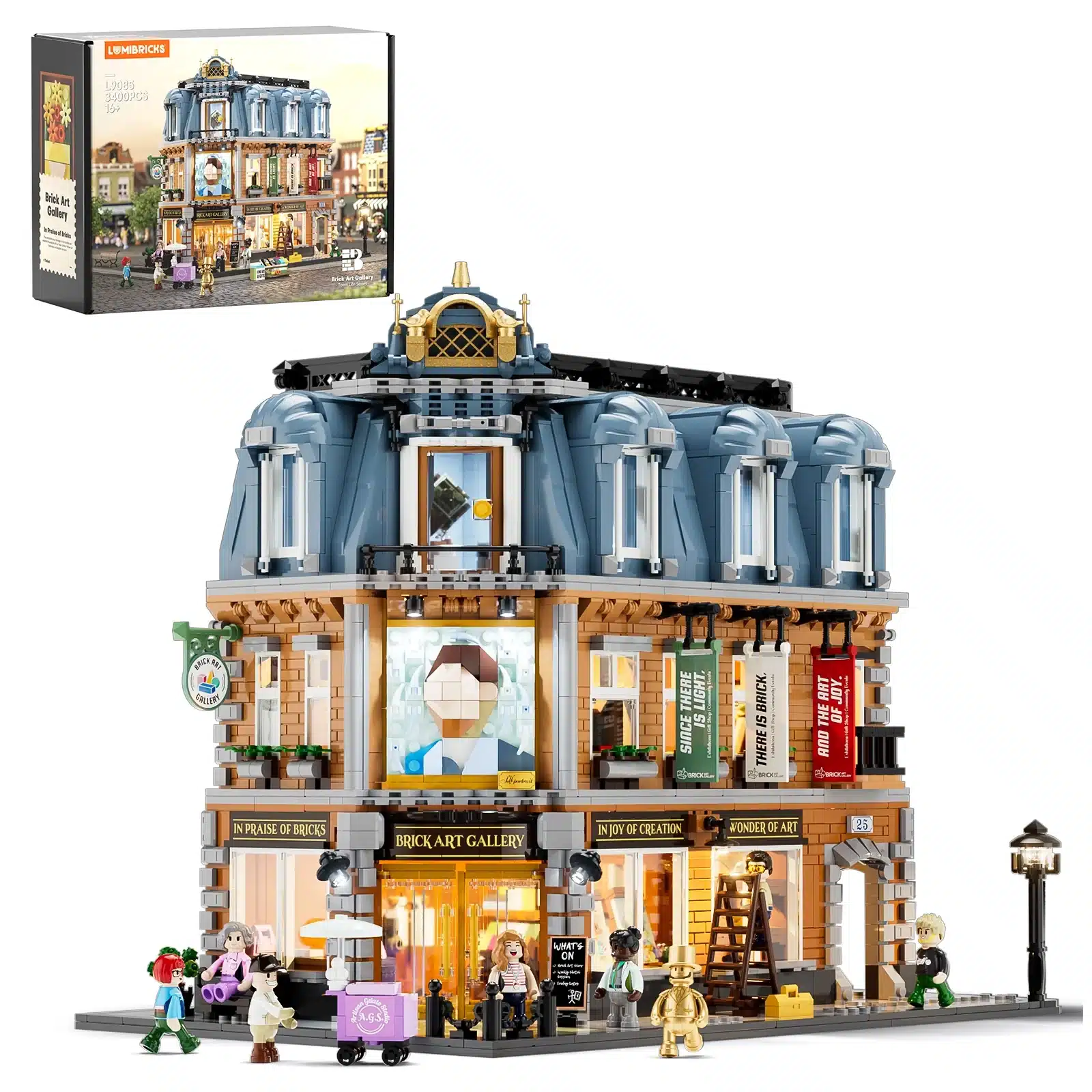 funwhole lumibricks l9085 brick art gallery