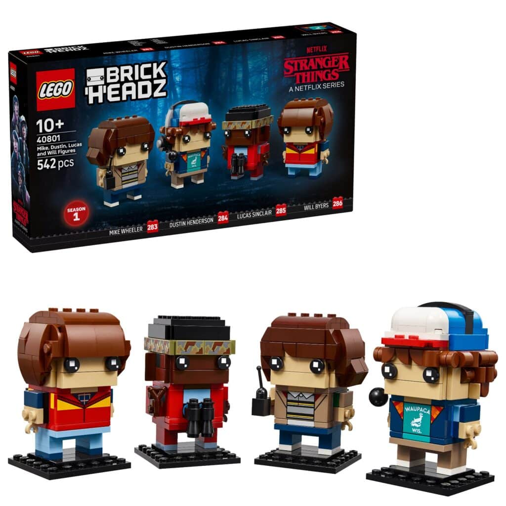 lego brickheadz 40801 stranger things mike, dustin, lucas and will figures (7)