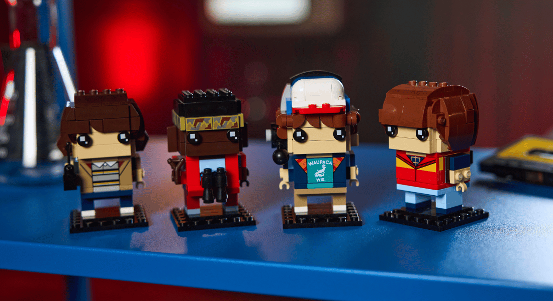 LEGO BrickHeadz 40801 Stranger Things: Mike, Dustin, Lucas and Will Figures onthuld