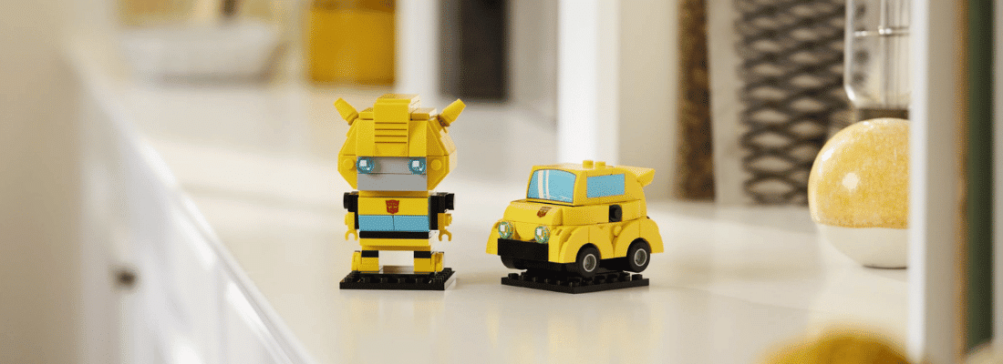 lego brickheadz 40804 bumblebee robot & vehicle