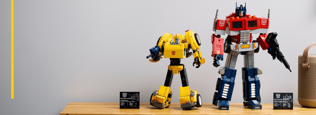 lego transformers optimus prime en bumblebee