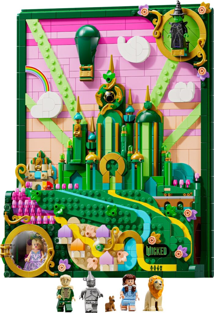 lego wicked 75685 emerald city wall art (5)