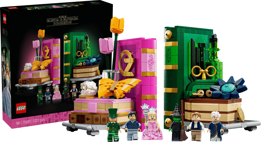 LEGO Wicked 75691 Glinda & Elphaba Bookends onthuld – vanaf september te koop