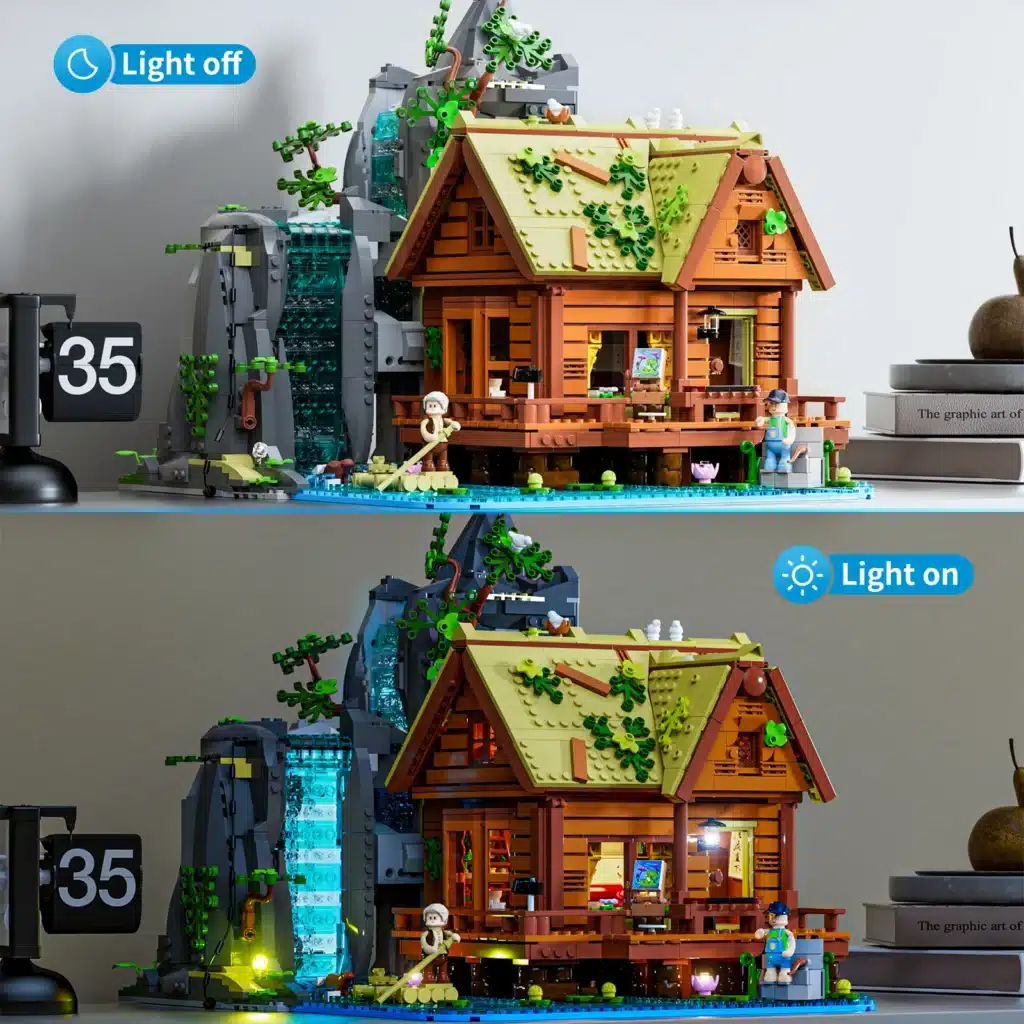 lumibricks l9083 waterfall cabin (2)