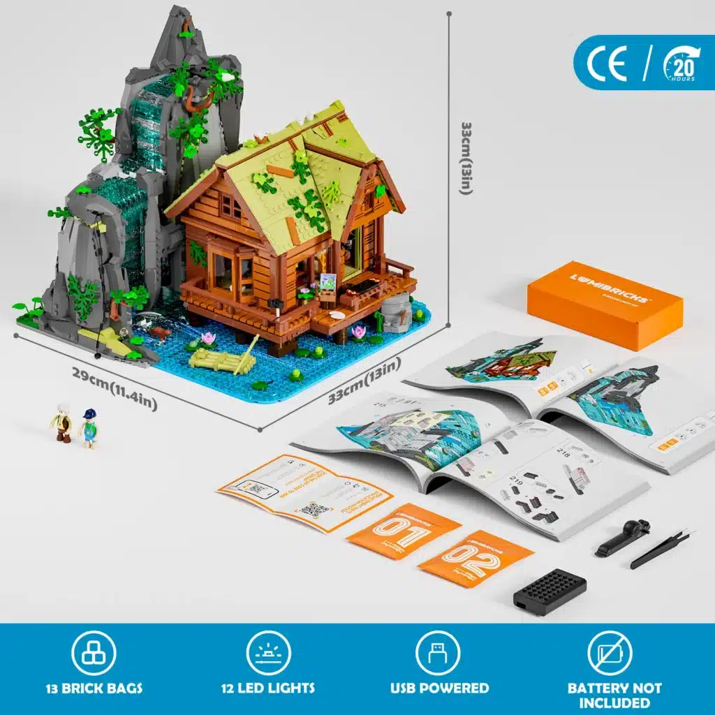 lumibricks l9083 waterfall cabin (7)