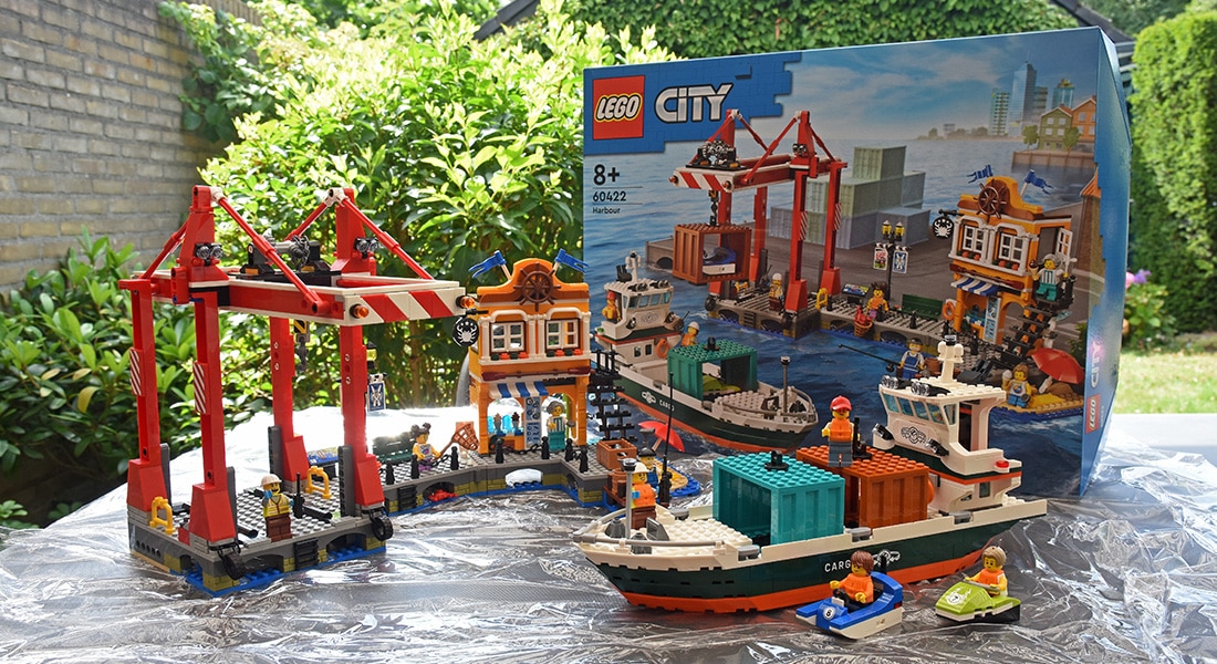[Review] LEGO City 60422 Harbour – op het havenbedrijf kun je bouwen