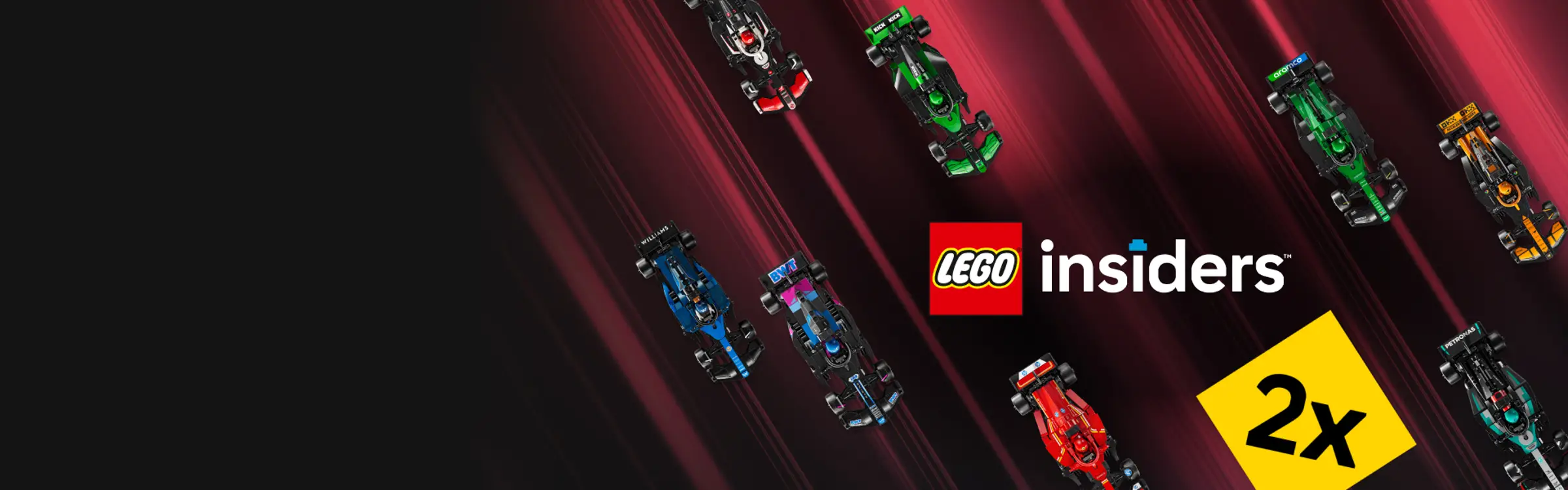dubbele lego insiders punten op lego f1 sets