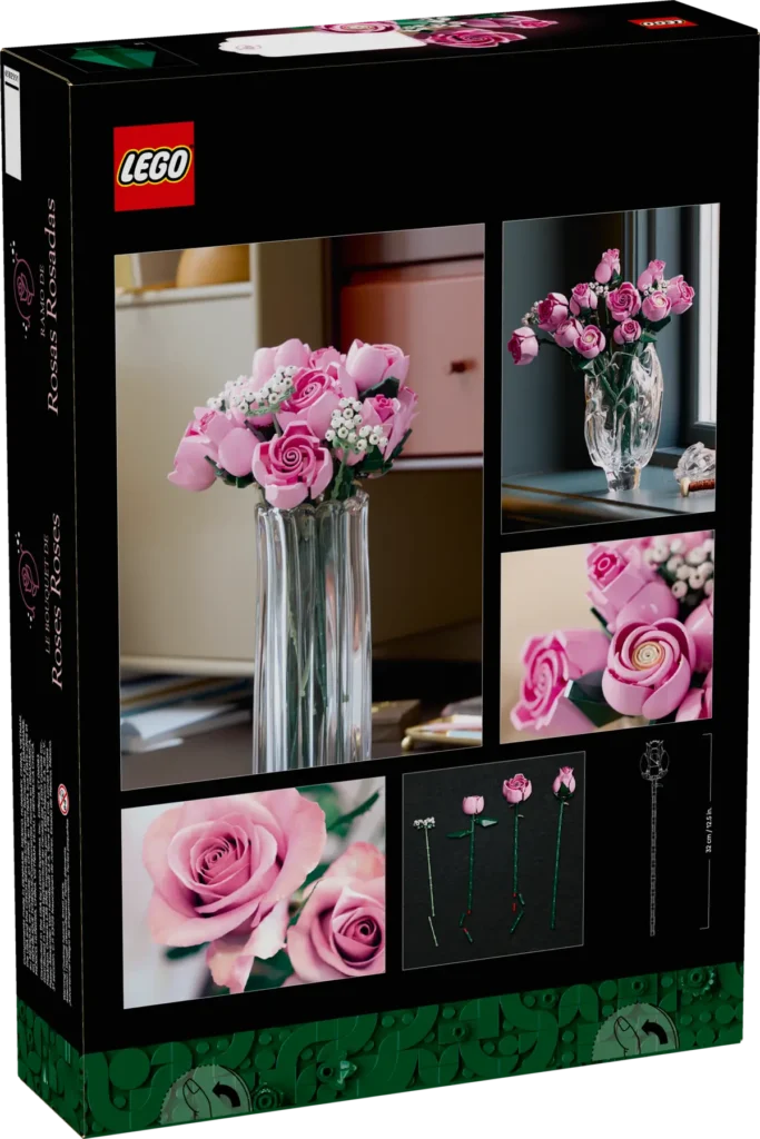 lego botanicals 10374 bouquet of pink roses (16)