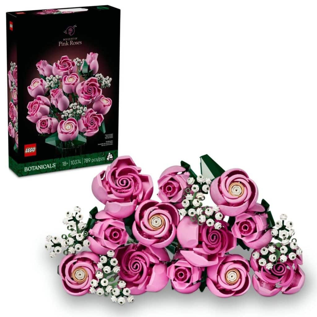 lego botanicals 10374 bouquet of pink roses (6)