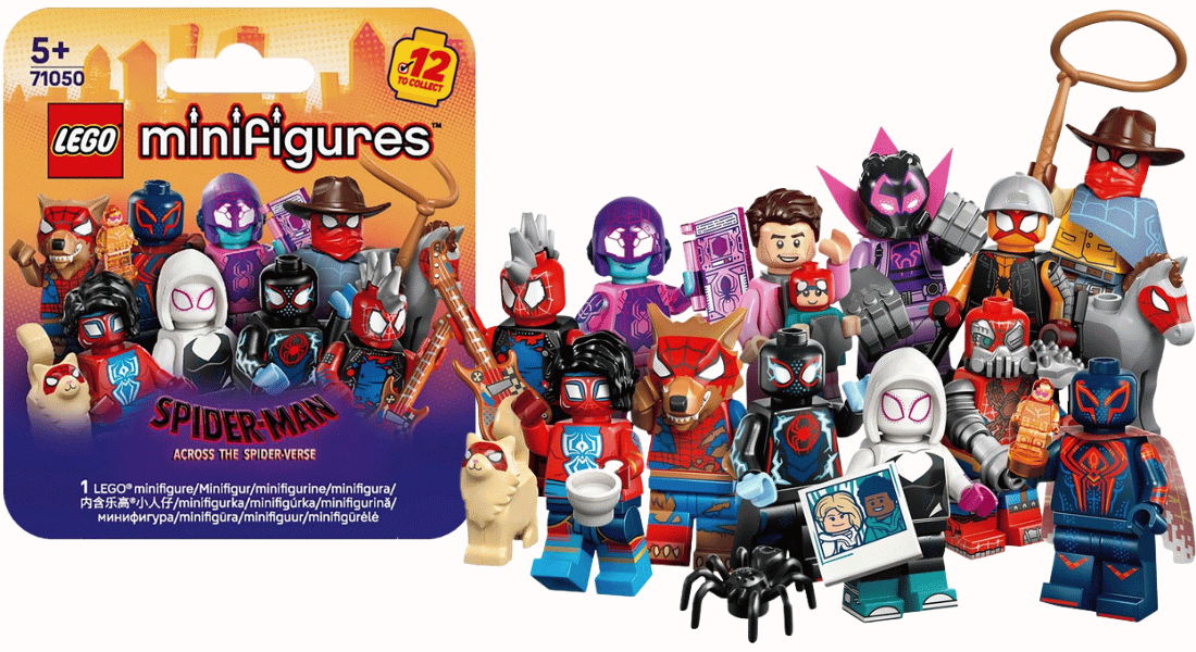 LEGO Collectible Minifigures 71050 Spider-Man: Across the Spider-Verse onthuld – verkrijgbaar vanaf september