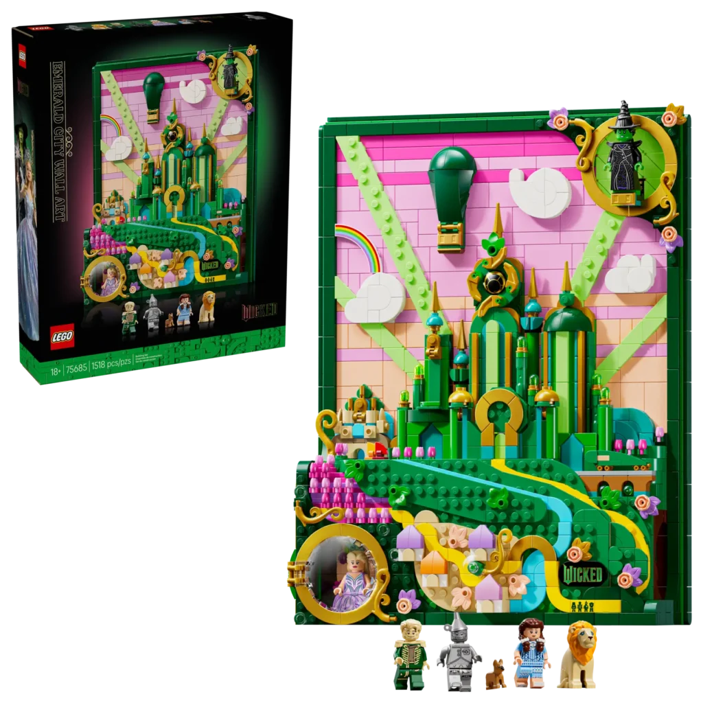 lego wicked 75685 emerald city wall art (1)
