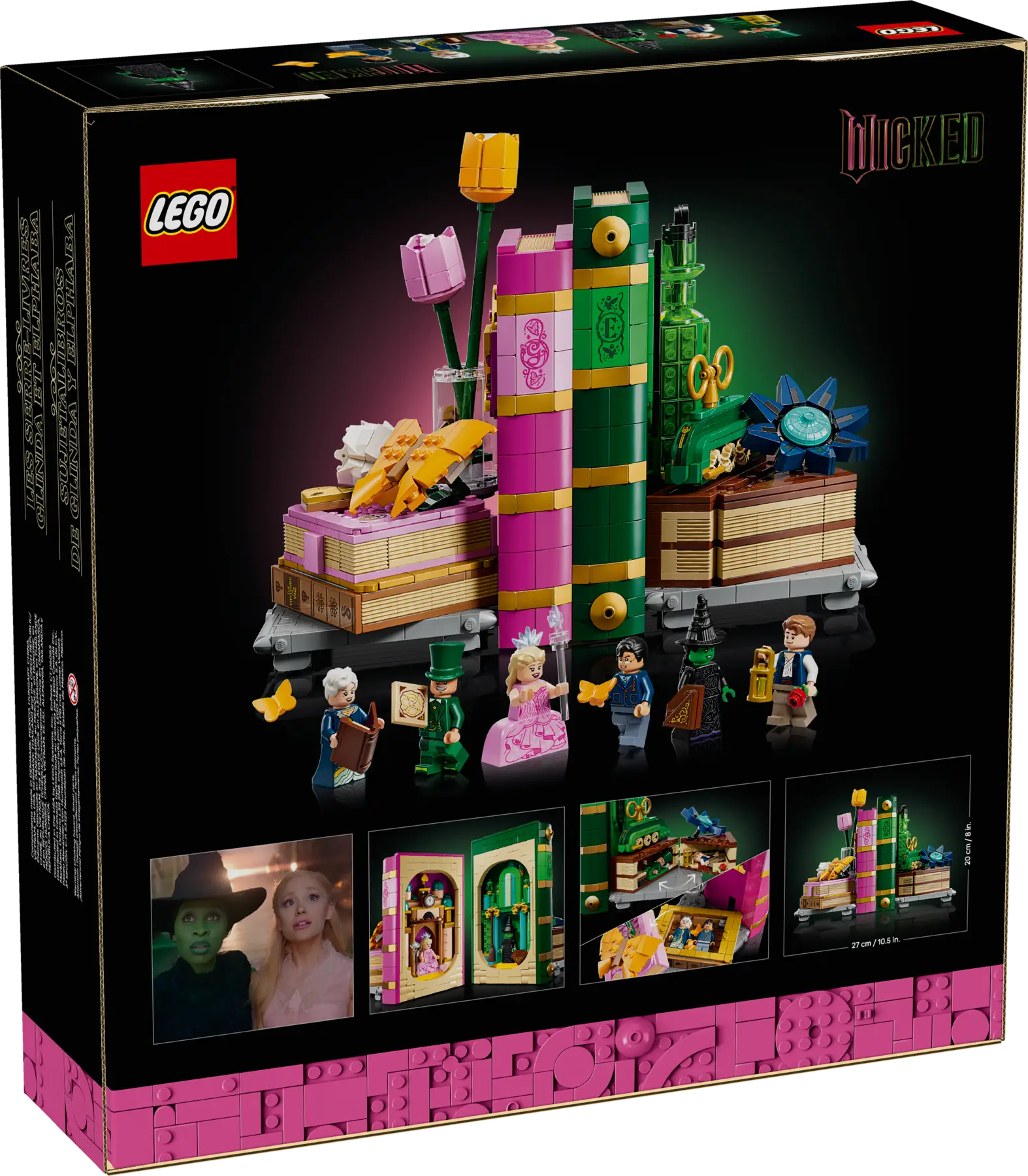 lego wicked 75691 glinda & elphaba bookends (11)