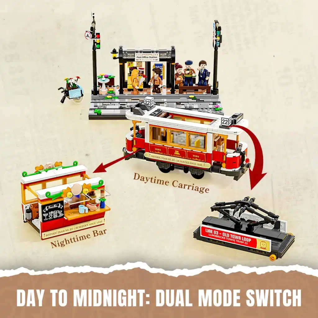 lumibricks l9084 heritage tram and station (4)