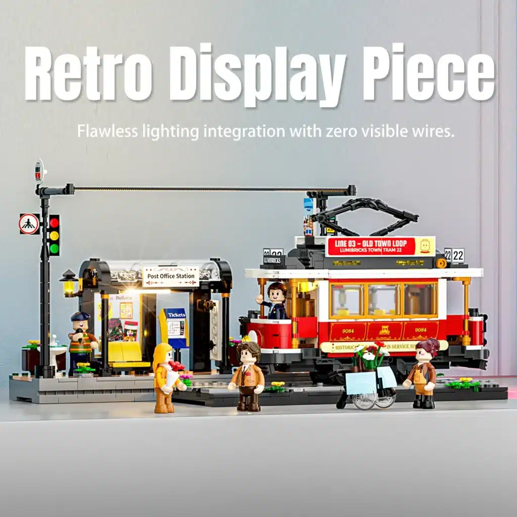 lumibricks l9084 heritage tram and station (6)