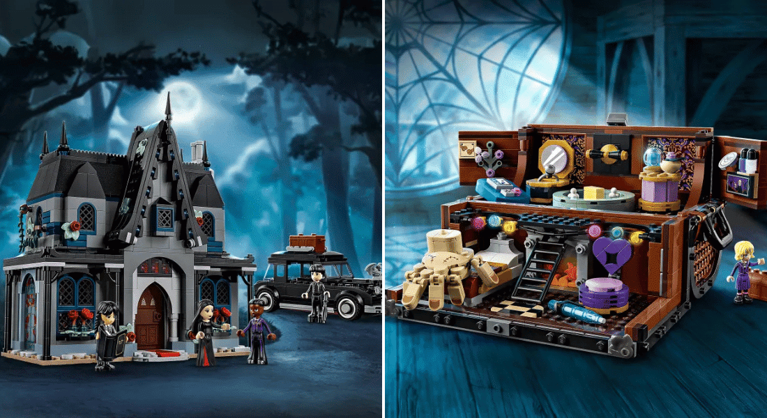 Twee nieuwe LEGO Wednesday sets vanaf oktober te koop