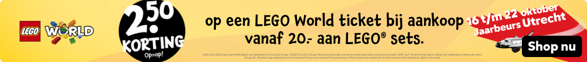 €2,50 korting op een lego world ticket (2)