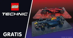 gratis lego wall display ferrari of redbull