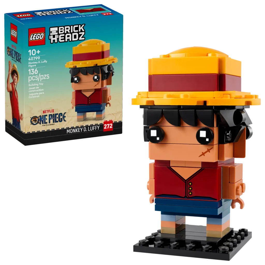lego brickheadz 40799 monkey d. luffy figure