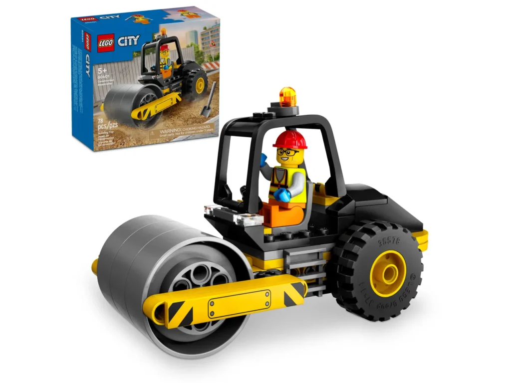 lego city 60401 construction steamroller