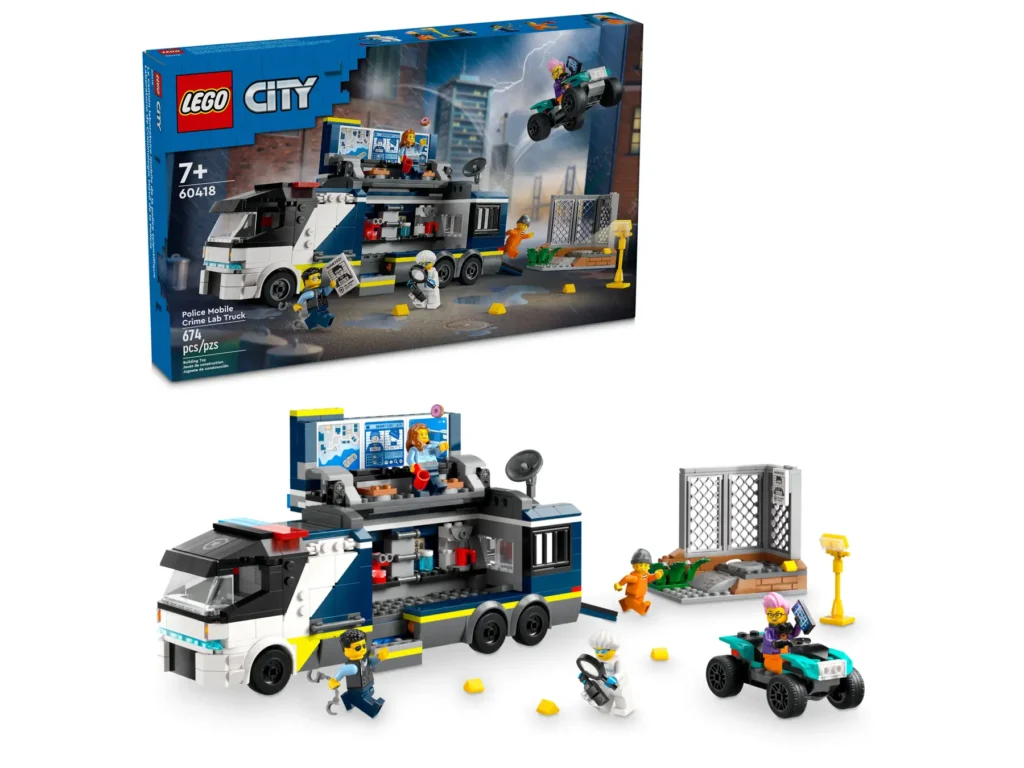 lego city 60418 police mobile crime lab truck