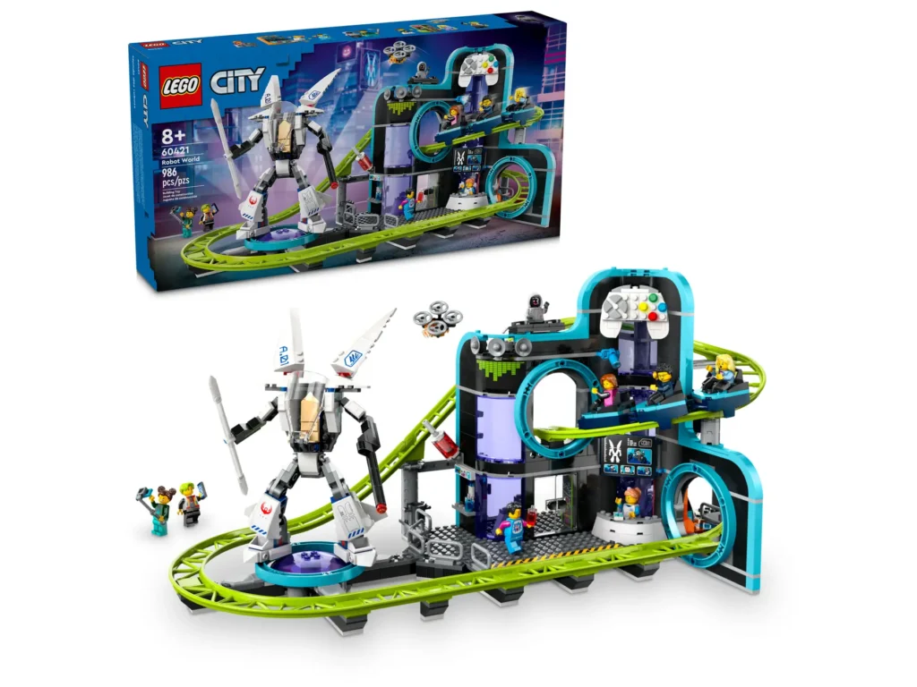 lego city 60421 robot world roller coaster park