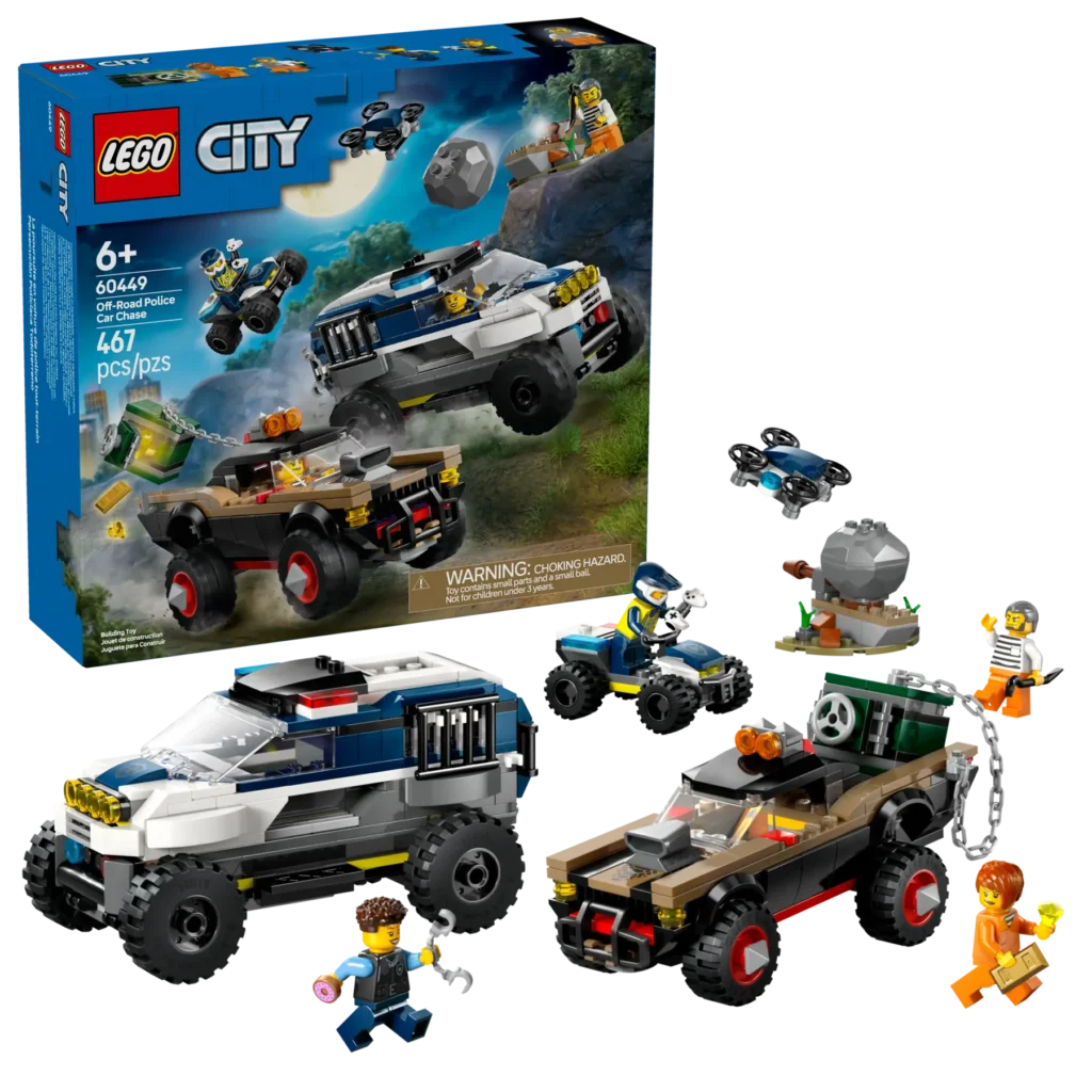 lego city 60449 off road police car chase