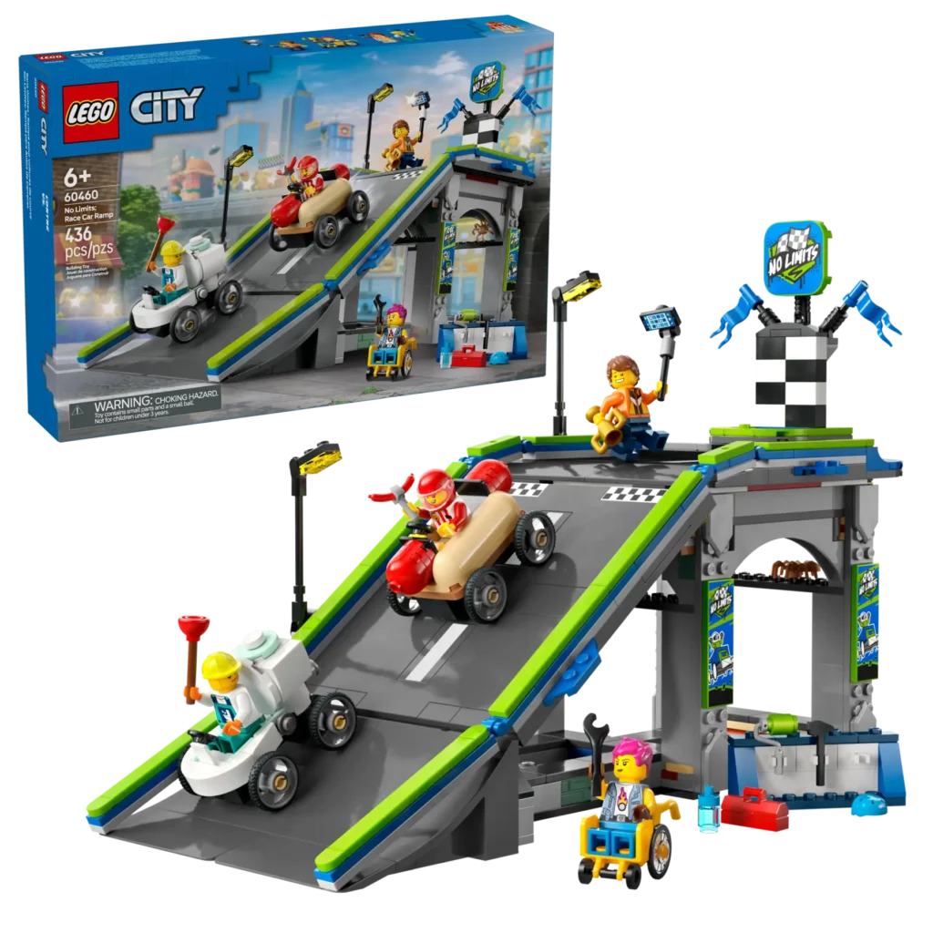 lego city 60460 no limits race car ramp track