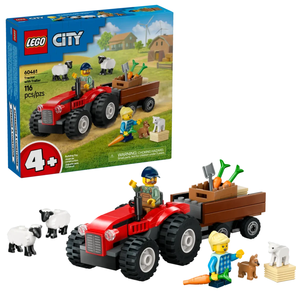 lego city 60461 red farm tractor