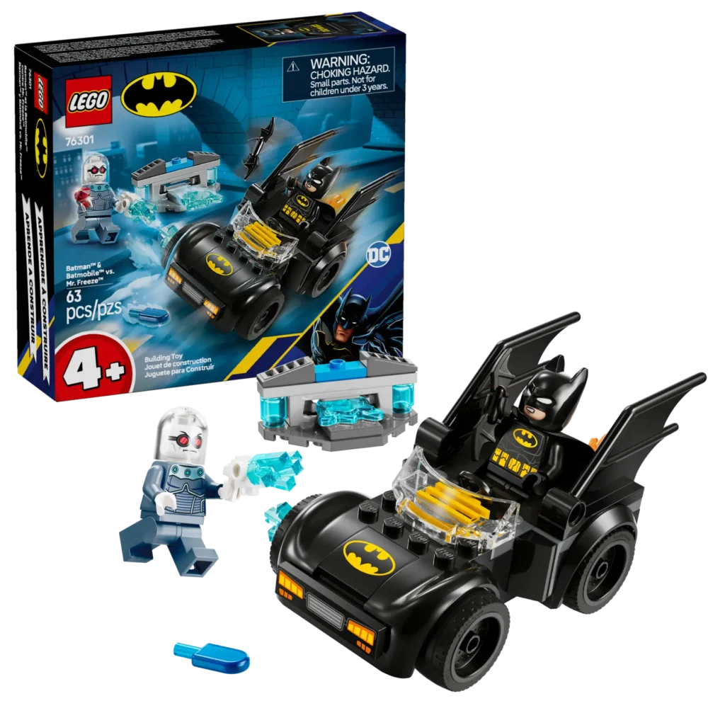 lego dc 76301 batman & batmobile vs. mr. freeze