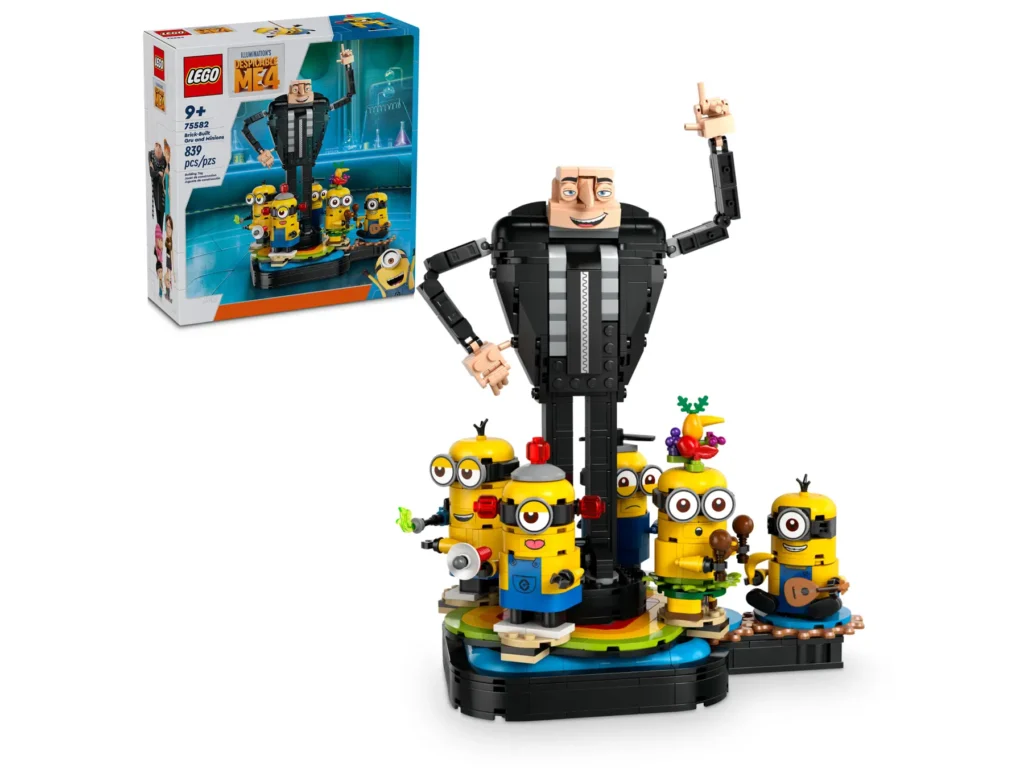 lego despicable me 75582 brick built gru and minions